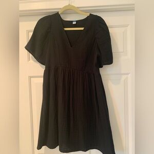 Old Navy Black V Neck Dress XS